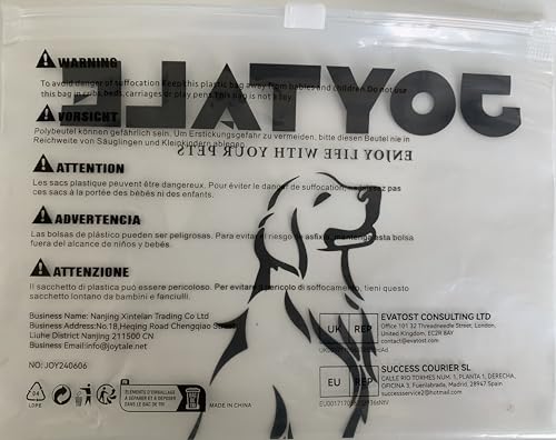 Joytale Dog Leash, 6 FT Double-Sided Reflective, Padded Handle Nylon Heavy Duty Leashes for Medium & Large Dogs Walking, Black